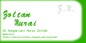 zoltan murai business card